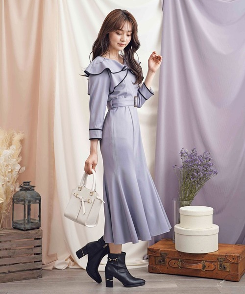 NOELA（ノエラ）の「パイピングフリルワンピース（ワンピース）」 - WEAR