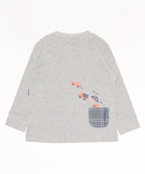 kladskap(クレードスコープ)の「車×道路×恐竜長袖Tシャツ(Tシャツ/カットソー・キッズ・トップグレー/ライトブルー・110cm/80cm/120cm/100cm/90cm)」の14枚目の写真