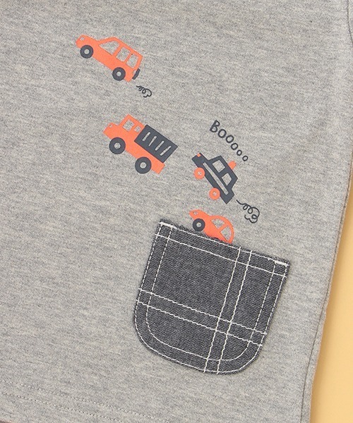 kladskap(クレードスコープ)の「車×道路×恐竜長袖Tシャツ(Tシャツ/カットソー・キッズ・トップグレー/ライトブルー・110cm/80cm/120cm/100cm/90cm)」の12枚目の写真