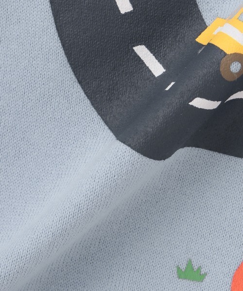 kladskap(クレードスコープ)の「車×道路×恐竜長袖Tシャツ(Tシャツ/カットソー・キッズ・トップグレー/ライトブルー・110cm/80cm/120cm/100cm/90cm)」の15枚目の写真