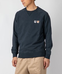 MAISON KITSUNE DOUBLE FOX HEAD PATCH CLASSIC SWEATSHIRT メゾン キツネ ダブル フォックスヘッド パッチ ワンポイント スウェット