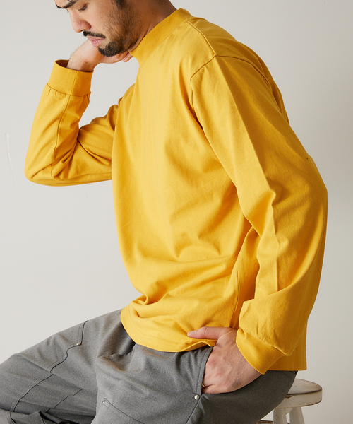 417 EDIFICE（フォーワンセブンエディフィス）の「utility / ユーティリティ モックネック（Tシャツ/カットソー・メンズ・ホワイト/レッド/イエロー/ブルー系その他/スミクロ・SMALL/MEDIUM/LARGE）」の5枚目の写真