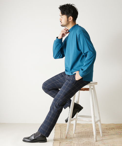 417 EDIFICE（フォーワンセブンエディフィス）の「utility / ユーティリティ モックネック（Tシャツ/カットソー・メンズ・ホワイト/レッド/イエロー/ブルー系その他/スミクロ・SMALL/MEDIUM/LARGE）」の12枚目の写真