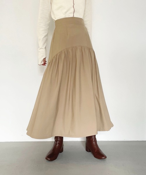 CLEIO(クレイオ)の「【CLEIO】ギャザー切替スカート(スカート・レディース・ブラック/ベージュ・FREE)」の16枚目の写真