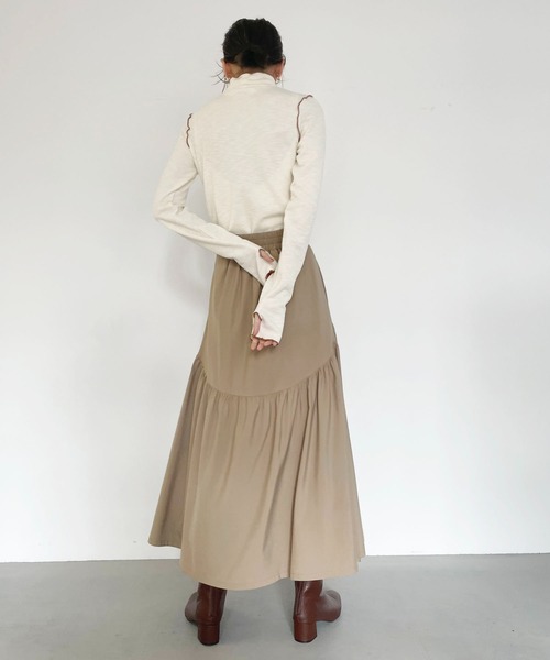 CLEIO(クレイオ)の「【CLEIO】ギャザー切替スカート(スカート・レディース・ブラック/ベージュ・FREE)」の22枚目の写真