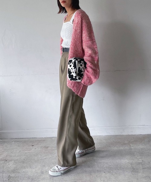 PAGEBOY(ページボーイ)の「ツイルステッチペインターパンツ(その他パンツ・レディース・ブラック/オフホワイト/ブラウン系その他/カーキ・FREE)」の21枚目の写真