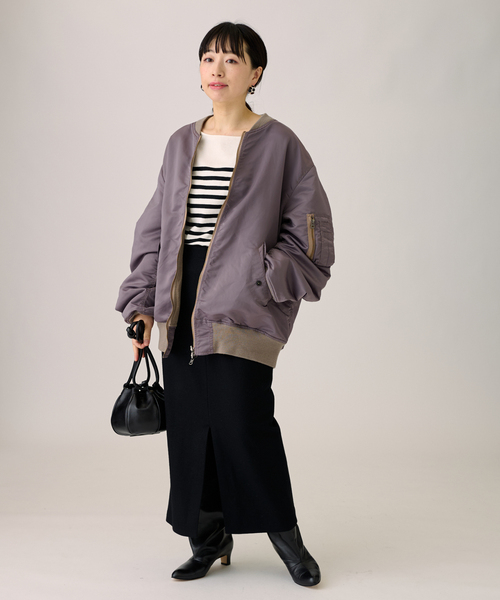 journal standard L'essage（ジャーナルスタンダードレサージュ）の「LUMINARYウールスカート（スカート・レディース・ブラウン/オレンジ/ブラック/パープル・36/38）」の21枚目の写真