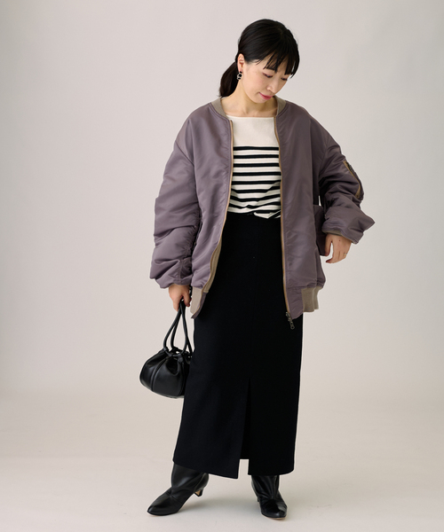 journal standard L'essage（ジャーナルスタンダードレサージュ）の「LUMINARYウールスカート（スカート・レディース・ブラウン/オレンジ/ブラック/パープル・36/38）」の17枚目の写真