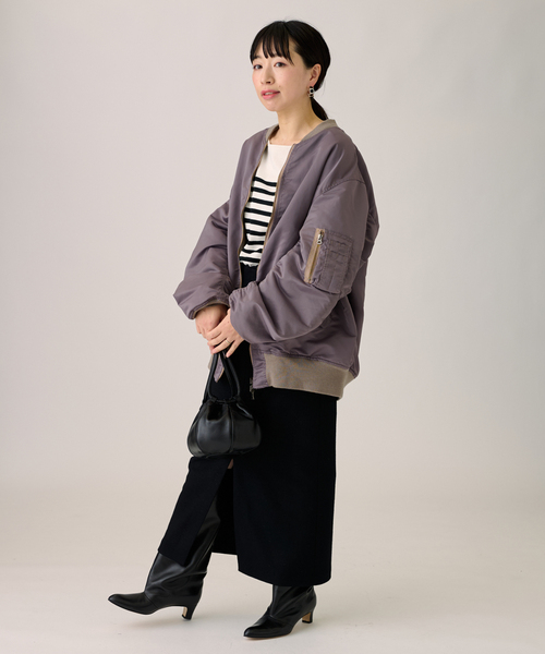 journal standard L'essage（ジャーナルスタンダードレサージュ）の「LUMINARYウールスカート（スカート・レディース・ブラウン/オレンジ/ブラック/パープル・36/38）」の5枚目の写真