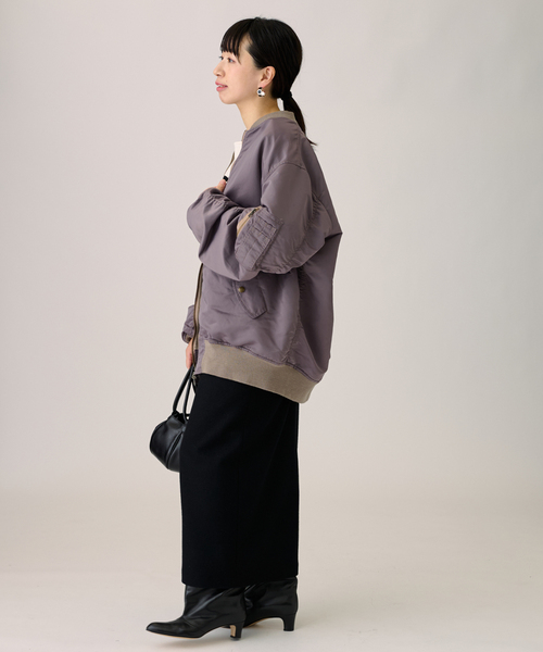 journal standard L'essage（ジャーナルスタンダードレサージュ）の「LUMINARYウールスカート（スカート・レディース・ブラウン/オレンジ/ブラック/パープル・36/38）」の9枚目の写真