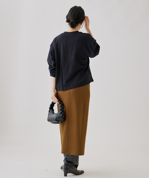 journal standard L'essage（ジャーナルスタンダードレサージュ）の「LUMINARYウールスカート（スカート・レディース・ブラウン/オレンジ/ブラック/パープル・36/38）」の18枚目の写真