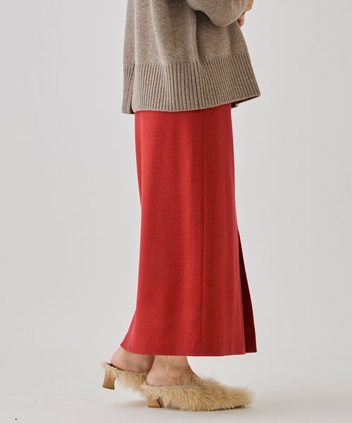 journal standard L'essage（ジャーナルスタンダードレサージュ）の「LUMINARYウールスカート（スカート・レディース・ブラウン/オレンジ/ブラック/パープル・36/38）」の16枚目の写真