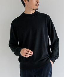 EDIFICE | ウール / シルク / カシミア MIX クリスタル モックネック ニット(ニット/セーター)