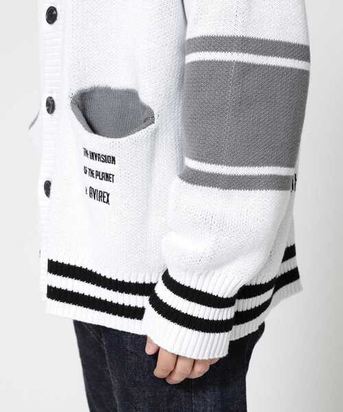 AVIREX（アヴィレックス）の「≪直営店限定≫AVX VARSITY CＡRDIGAN/ バーシティーカーディガン（カーディガン/ボレロ・レディース・オレンジ/ブラック/ホワイト・L/M）」の11枚目の写真