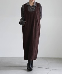 select MOCA（セレクトモカ）の「コーデュロイジャンパーワンピース（ワンピース）」