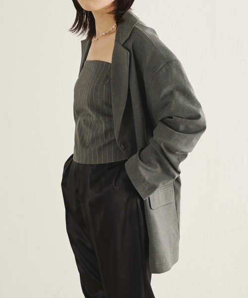 コラージュガリャルダガランテ テーラードジャケット チャコールグレー