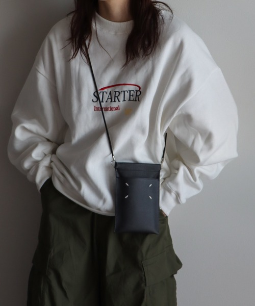 STARTER（スターター）の「STARTER/スターター　カラーグラフィック裏起毛スウェットトレーナー（スウェット・レディース・ホワイト/ブラック/グレー/グレー系その他/オートミール/ホワイト系その他/ブラック系その他/ホワイト系その他2/アイボリー系・M/L）」の15枚目の写真