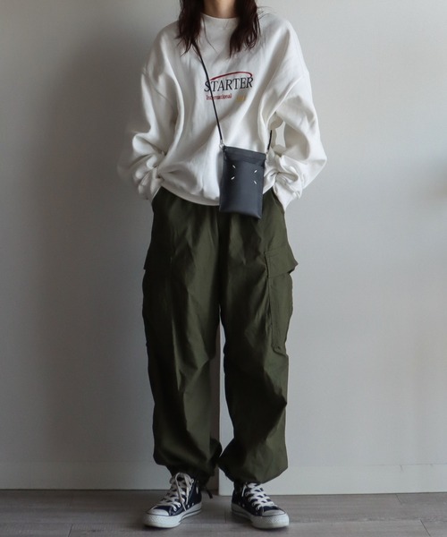 STARTER（スターター）の「STARTER/スターター　カラーグラフィック裏起毛スウェットトレーナー（スウェット・レディース・ホワイト/ブラック/グレー/グレー系その他/オートミール/ホワイト系その他/ブラック系その他/ホワイト系その他2/アイボリー系・M/L）」の18枚目の写真