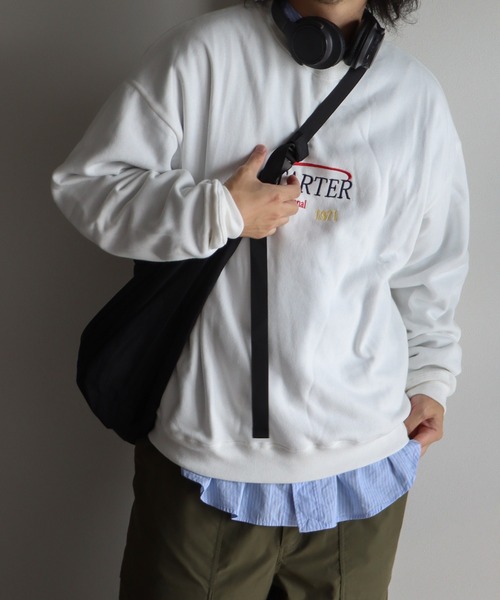 STARTER（スターター）の「STARTER/スターター　カラーグラフィック裏起毛スウェットトレーナー（スウェット・レディース・ホワイト/ブラック/グレー/グレー系その他/オートミール/ホワイト系その他/ブラック系その他/ホワイト系その他2/アイボリー系・M/L）」の19枚目の写真