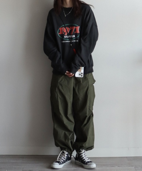 STARTER（スターター）の「STARTER/スターター　カラーグラフィック裏起毛スウェットトレーナー（スウェット・レディース・ホワイト/ブラック/グレー/グレー系その他/オートミール/ホワイト系その他/ブラック系その他/ホワイト系その他2/アイボリー系・M/L）」の22枚目の写真