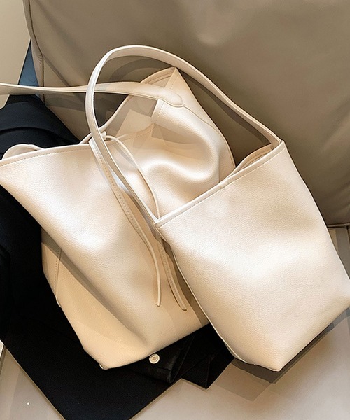 florist（フローリスト）の「ソフトレザー縦型バケツワンショルダー