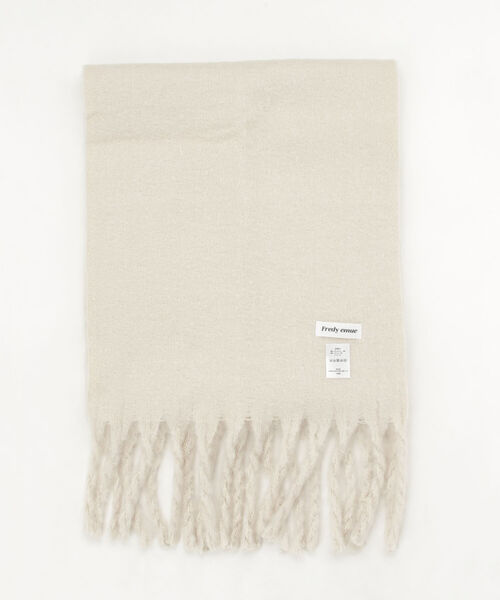 fredy emue（フレディエミュ）の「カラーブークレストール（ストール/ショール・レディース・グリーン/レッド/キナリ/グレイッシュベージュ/ベージュ/ブルー・FREE）」の7枚目の写真