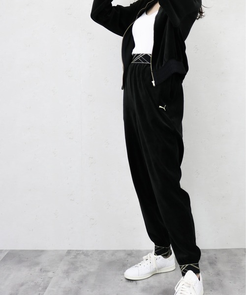 プーマベロアズボン PUMA/プーマ ウィメンズ トレーニング デコ グラム ベロア