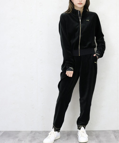 プーマベロアズボン PUMA/プーマ ウィメンズ トレーニング デコ グラム ベロア