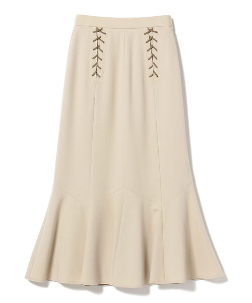 Ray BEAMS（レイビームス）の「Ray BEAMS / レースアップ マーメイド スカート（スカート・レディース・ベージュ/カーキ・0/1）」の7枚目の写真