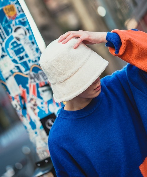 improves(インプローブス)の「ボア素材 バケットハット(ハット・メンズ・ブラック/ブラウン/ホワイト・FREE)」の5枚目の写真