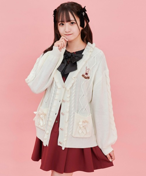 Secret Honey（シークレットハニー）の「うさぎ刺繍ビッグカーディガン