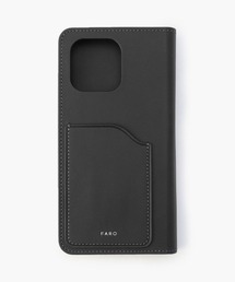FARO ファーロ 手帳型 牛革レザー スマホケース  iPhone15 黒色 ファッションアイテム人気ランキング FARO ファーロ 黒色