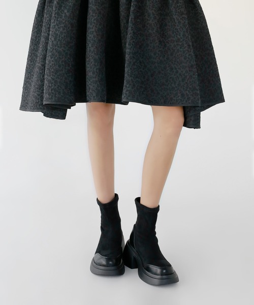 ストレッチショートブーツ（ブーツ）｜minsobi（ミンソビ）