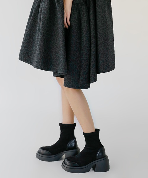 ストレッチショートブーツ（ブーツ）｜minsobi（ミンソビ）
