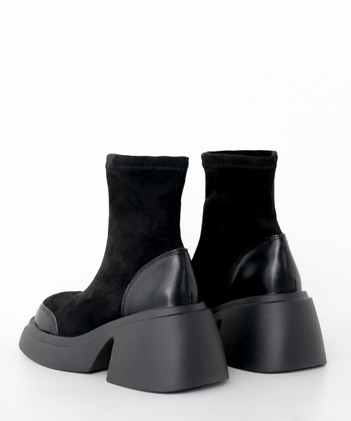 ストレッチショートブーツ（ブーツ）｜minsobi（ミンソビ）