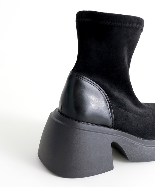 ストレッチショートブーツ（ブーツ）｜minsobi（ミンソビ）