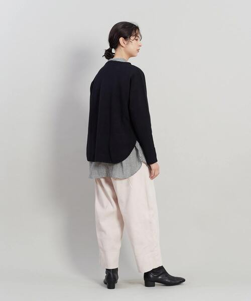 conges payes ADIEU TRISTESSE（コンジェ ペイエ アデュートリステス）の「ミラノリブシャツカットバスクシャツ（ニット/セーター・レディース・グレイッシュベージュ/ブラック/ミント・FREE）」の14枚目の写真