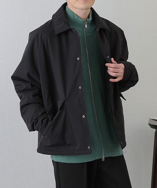 COLONY 2139(コロニートゥーワンスリーナイン)の「PBTドライバーズZIPニット(ニット/セーター・メンズ・グリーン/アイボリー/ブラック・MEDIUM/LARGE)」の11枚目の写真