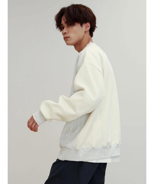 CRAFT STANDARD BOUTIQUE(クラフトスタンダードブティック)の「ケーブル柄JQカット切り替えスウェットA(スウェット・レディース・ホワイト系その他/グレー系その他/ブラック・M/LL/L)」の11枚目の写真