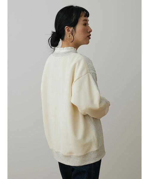 CRAFT STANDARD BOUTIQUE(クラフトスタンダードブティック)の「ケーブル柄JQカット切り替えスウェットA(スウェット・レディース・ホワイト系その他/グレー系その他/ブラック・M/LL/L)」の18枚目の写真