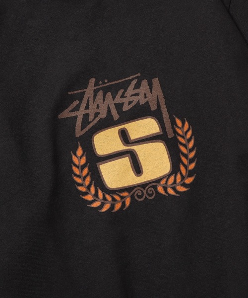 STUSSY（ステューシー）の「STUSSY/ステューシー S WREATH PIG. DYED TEE 半袖Tシャツ（Tシャツ/カットソー・メンズ・ブラック・S）」の4枚目の写真