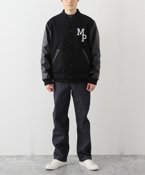 EDIFICE(エディフィス)の「【A.P.C. 35 ANS】TEDDY MISS RAYON スタジャン(スタジャン・メンズ・ネイビー・MEDIUM/LARGE)」の2枚目の写真