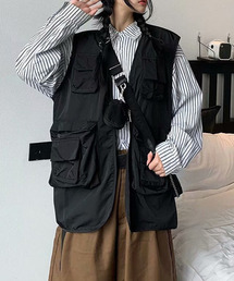 ユニセックス フィッシングベスト フロントバックル culw373