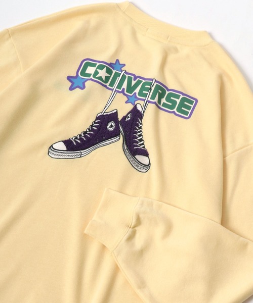 CONVERSE(コンバース)の「CONVERSE/コンバース サガラ刺繍 オーバーサイズ クルーネックスウェット レディース メンズ トレーナー(スウェット・レディース・オフホワイト/グレー/ブラック/グレー系その他/イエロー/グリーン系その他/グリーン・M/L/LL)」の7枚目の写真