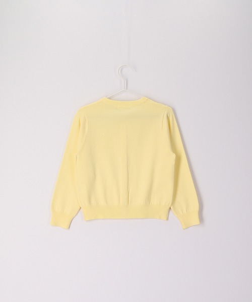 ROPE' PICNIC（ロペピクニック）の「【KIDS】リンクコーデ/ベーシックカーディガン（カーディガン/ボレロ・キッズ・クリーム/ピンク系その他2/オフホワイト・130/140/120/150）」の8枚目の写真