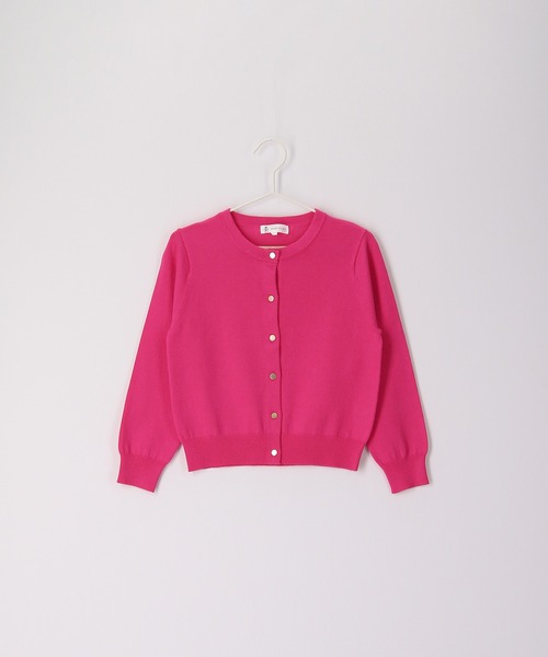 ROPE' PICNIC（ロペピクニック）の「【KIDS】リンクコーデ/ベーシックカーディガン（カーディガン/ボレロ・キッズ・クリーム/ピンク系その他2/オフホワイト・130/140/120/150）」の13枚目の写真