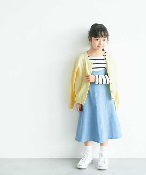 ROPE' PICNIC（ロペピクニック）の「【KIDS】リンクコーデ/ベーシックカーディガン（カーディガン/ボレロ・キッズ・クリーム/ピンク系その他2/オフホワイト・130/140/120/150）」の18枚目の写真