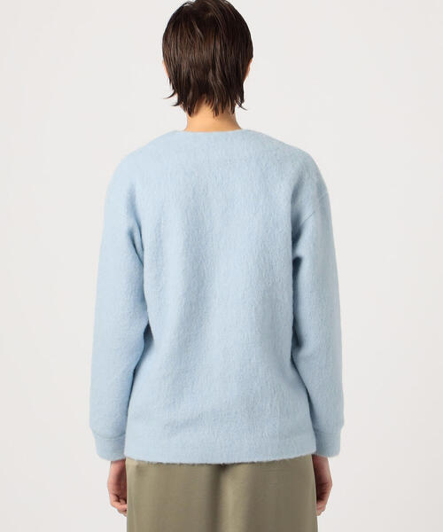 【最終値下げ・新品未使用】tomorrow land アルパカシャギージャケット TOMORROWLAND （トゥモローランド）の「アルパカシャギー Vネック