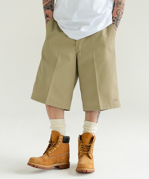 Dickies（ディッキーズ）の「42283 ルーズフィット ワークショーツ（チノパンツ・メンズ・ダークネイビー/ブラック/ホワイト/ベージュ系/ダークブラウン/チャコールグレー/オリーブ系/シルバー/ダークグリーン系・36inch/32inch/34inch/28inch/30inch）」の5枚目の写真