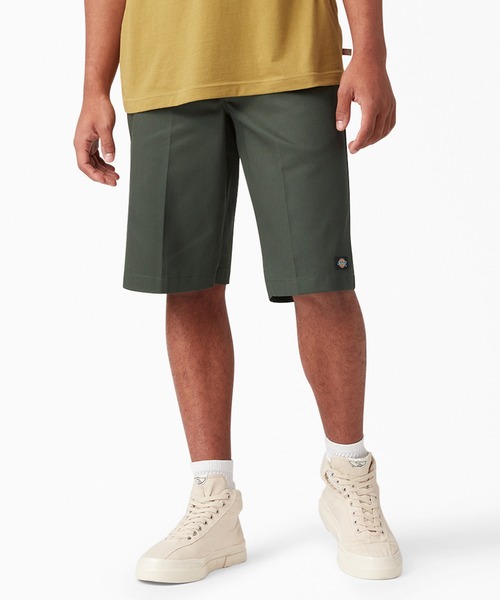 Dickies（ディッキーズ）の「42283 ルーズフィット ワークショーツ（チノパンツ・メンズ・ダークネイビー/ブラック/ホワイト/ベージュ系/ダークブラウン/チャコールグレー/オリーブ系/シルバー/ダークグリーン系・36inch/32inch/34inch/28inch/30inch）」の7枚目の写真